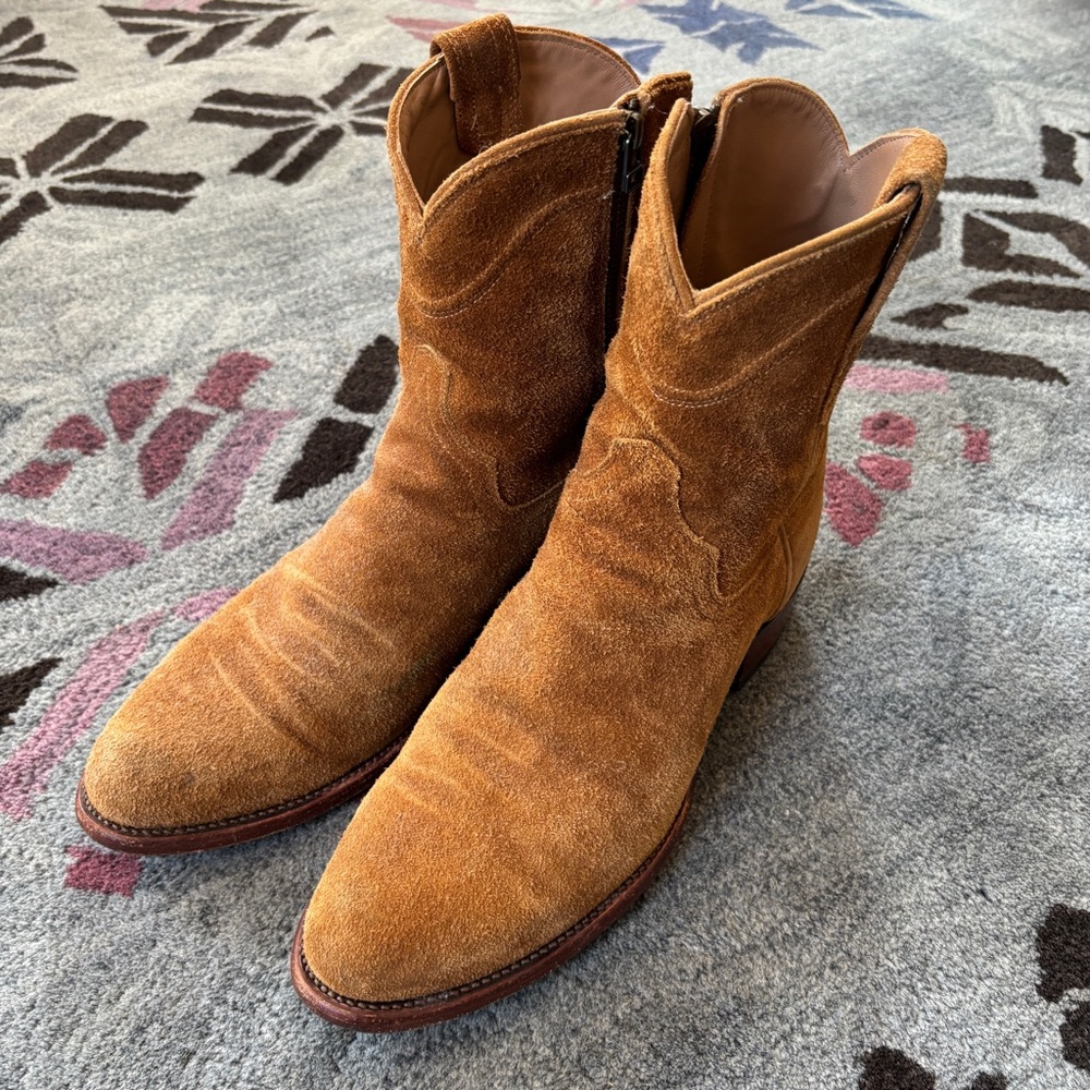 Tecovas Roy/Dean Suede Zip Boots